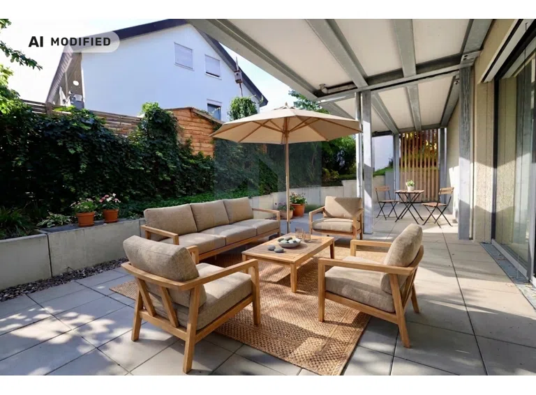 Terrasse - Visualisierung (KI-generiert)