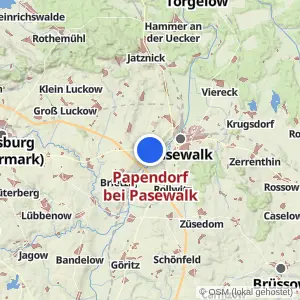 Kartenvorschau Papendorf bei Pasewalk