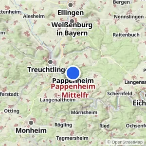 Kartenvorschau Pappenheim - Mittelfr