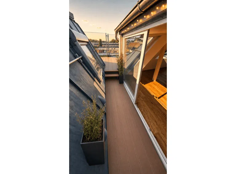 Dachterrasse Wohnen KI