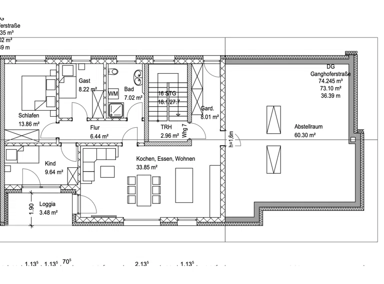 Grundriss WHG 7, Haus 1