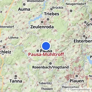 Kartenvorschau Pausa-Mühltroff