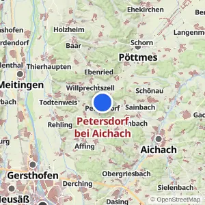 Kartenvorschau Petersdorf bei Aichach