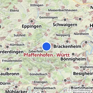 Kartenvorschau Pfaffenhofen - Württ