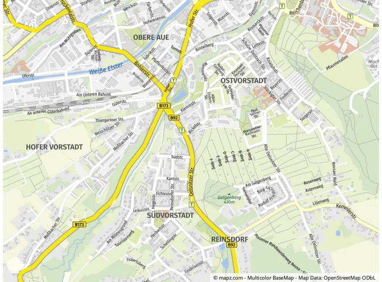 Geolyzer Kartenausschnitt