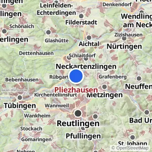 Kartenvorschau Pliezhausen