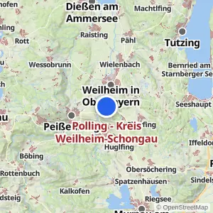 Kartenvorschau Polling - Kreis Weilheim-Schongau