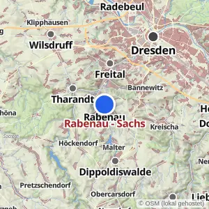Kartenvorschau Rabenau - Sachs