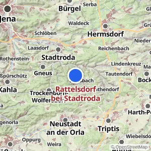 Kartenvorschau Rattelsdorf bei Stadtroda