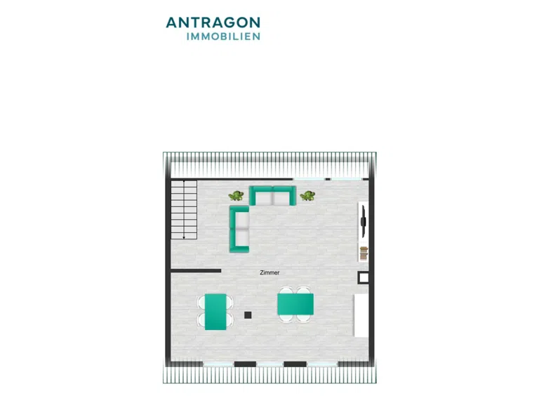 Grundriss Vorderhaus Maisonettewohnung Dachgeschoss