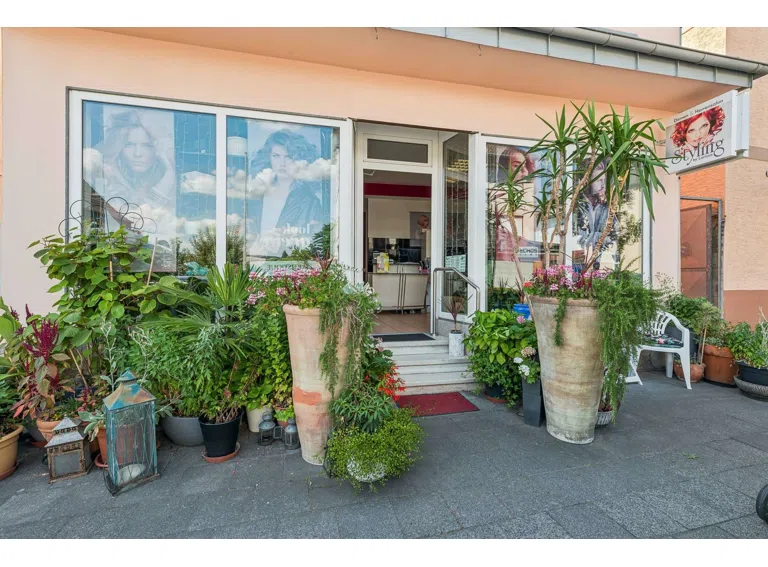 Eingang Friseursalon