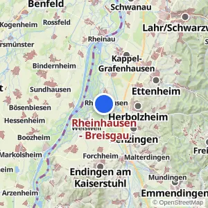 Kartenvorschau Rheinhausen - Breisgau
