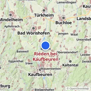 Kartenvorschau Rieden bei Kaufbeuren