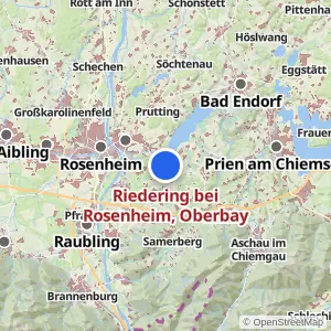 Kartenvorschau Riedering bei Rosenheim, Oberbay