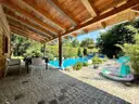 Überdachung Poolhaus