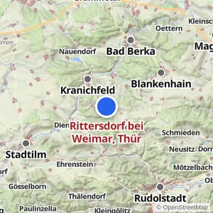 Kartenvorschau Rittersdorf bei Weimar, Thür