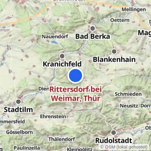 Kartenvorschau Rittersdorf bei Weimar, Thür