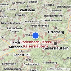 Kartenvorschau Rodenbach - Kreis Kaiserslautern