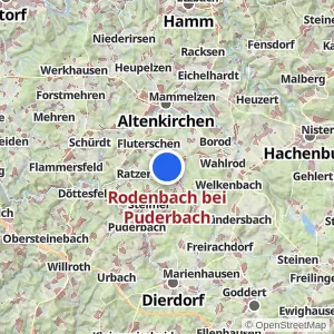 Kartenvorschau Rodenbach bei Puderbach