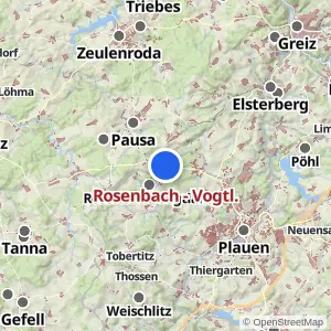 Kartenvorschau Rosenbach - Vogtl.