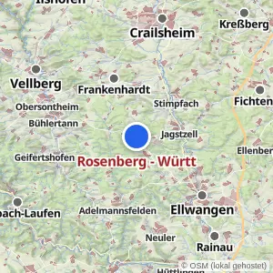 Kartenvorschau Rosenberg - Württ