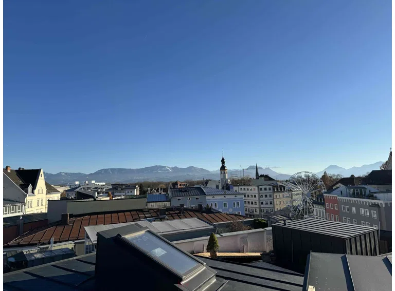 Bergblick von der Dachterrasse