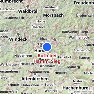 Kartenvorschau Roth bei Hamm, Sieg