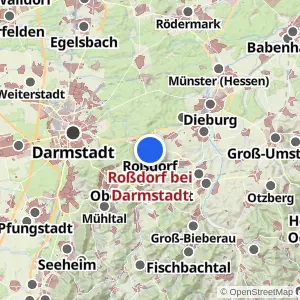 Kartenvorschau Roßdorf bei Darmstadt