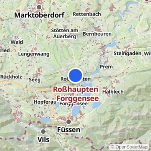 Kartenvorschau Roßhaupten - Forggensee