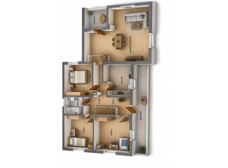 Obergeschoss 3D