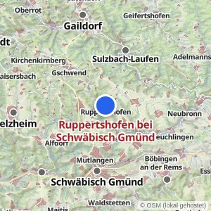 Kartenvorschau Ruppertshofen bei Schwäbisch Gmünd