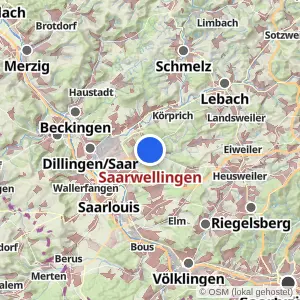 Kartenvorschau Saarwellingen