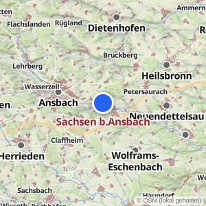 Kartenvorschau Sachsen b.Ansbach