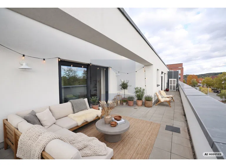 Dachterrasse (KI-Visualisierung)