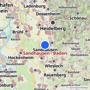 Kartenvorschau Sandhausen - Baden
