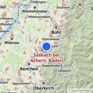 Kartenvorschau Sasbach bei Achern, Baden
