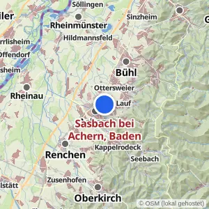 Kartenvorschau Sasbach bei Achern, Baden
