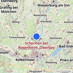 Kartenvorschau Schechen bei Rosenheim, Oberbay