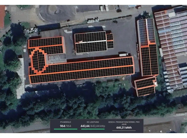 Dachfläche mit PV