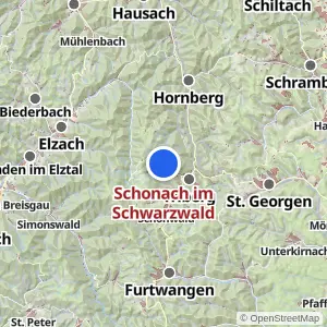 Kartenvorschau Schonach im Schwarzwald