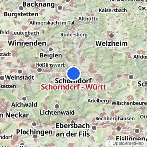 Kartenvorschau Schorndorf - Württ