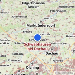 Kartenvorschau Schwabhausen bei Dachau