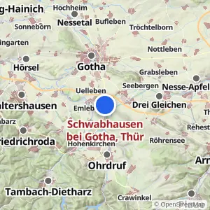 Kartenvorschau Schwabhausen bei Gotha, Thür