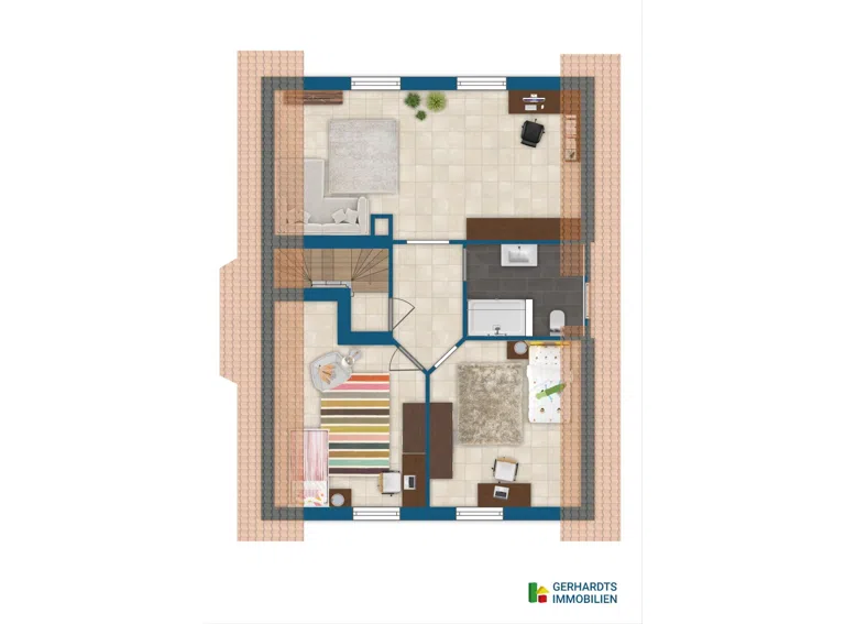 Grundriss Skizze DG Einfamilienhaus