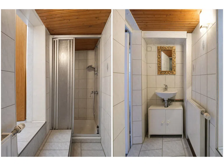Dusche im Erdgeschoss
