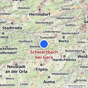 Kartenvorschau Schwarzbach bei Gera