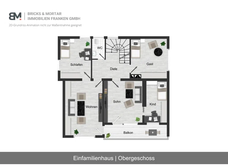Grundriss-Animation OG