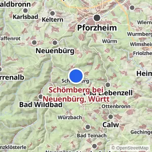 Kartenvorschau Schömberg bei Neuenbürg, Württ