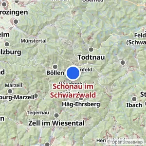 Kartenvorschau Schönau im Schwarzwald