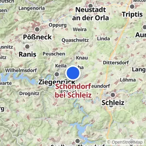 Kartenvorschau Schöndorf bei Schleiz